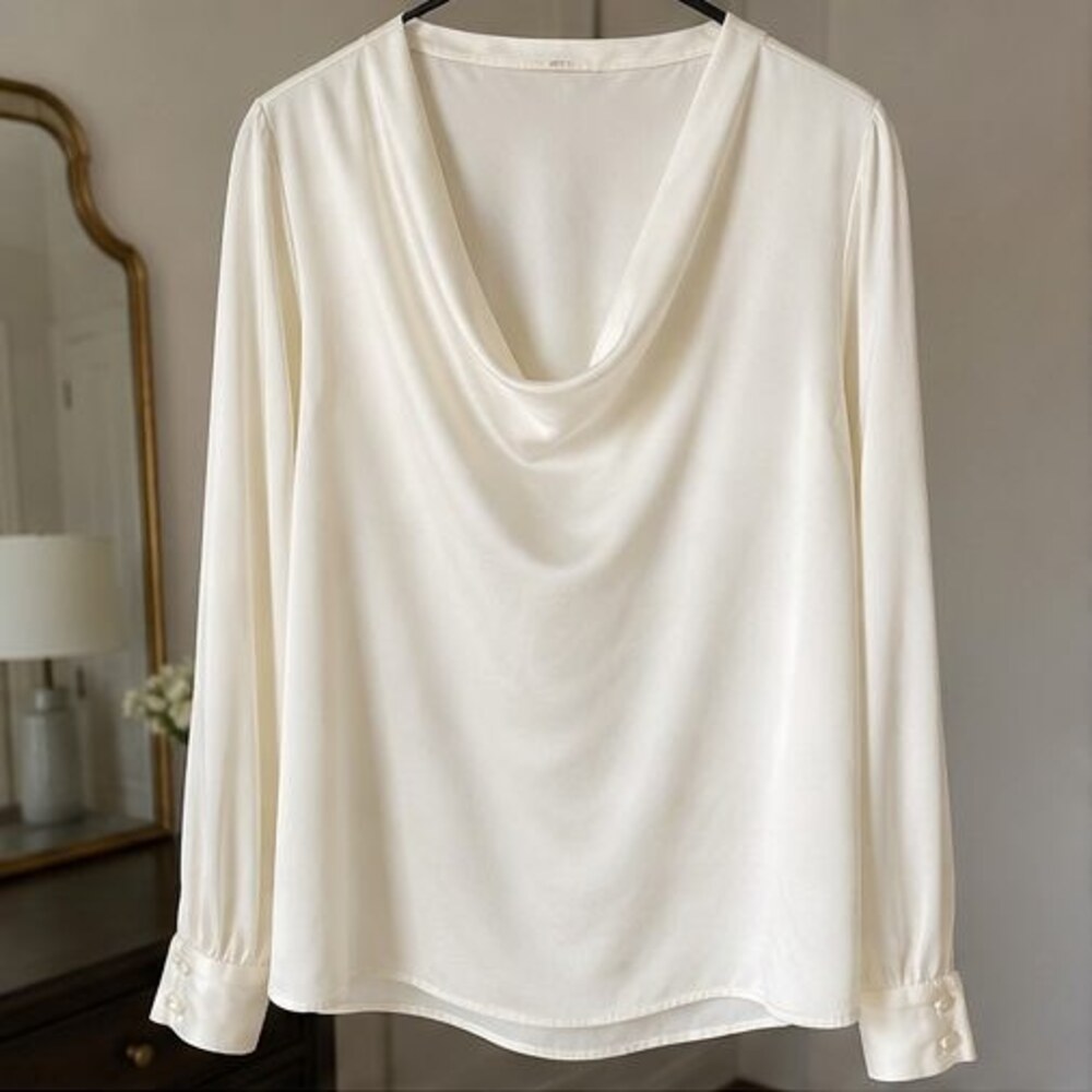 White Ruffle Blouse